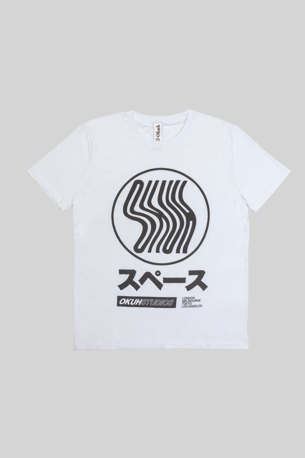 White With Charcoal Ghost T-Shirt
