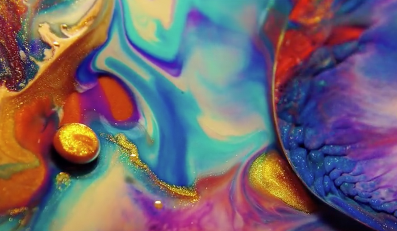 Visuals and music / Trippy colours / Oozing slime