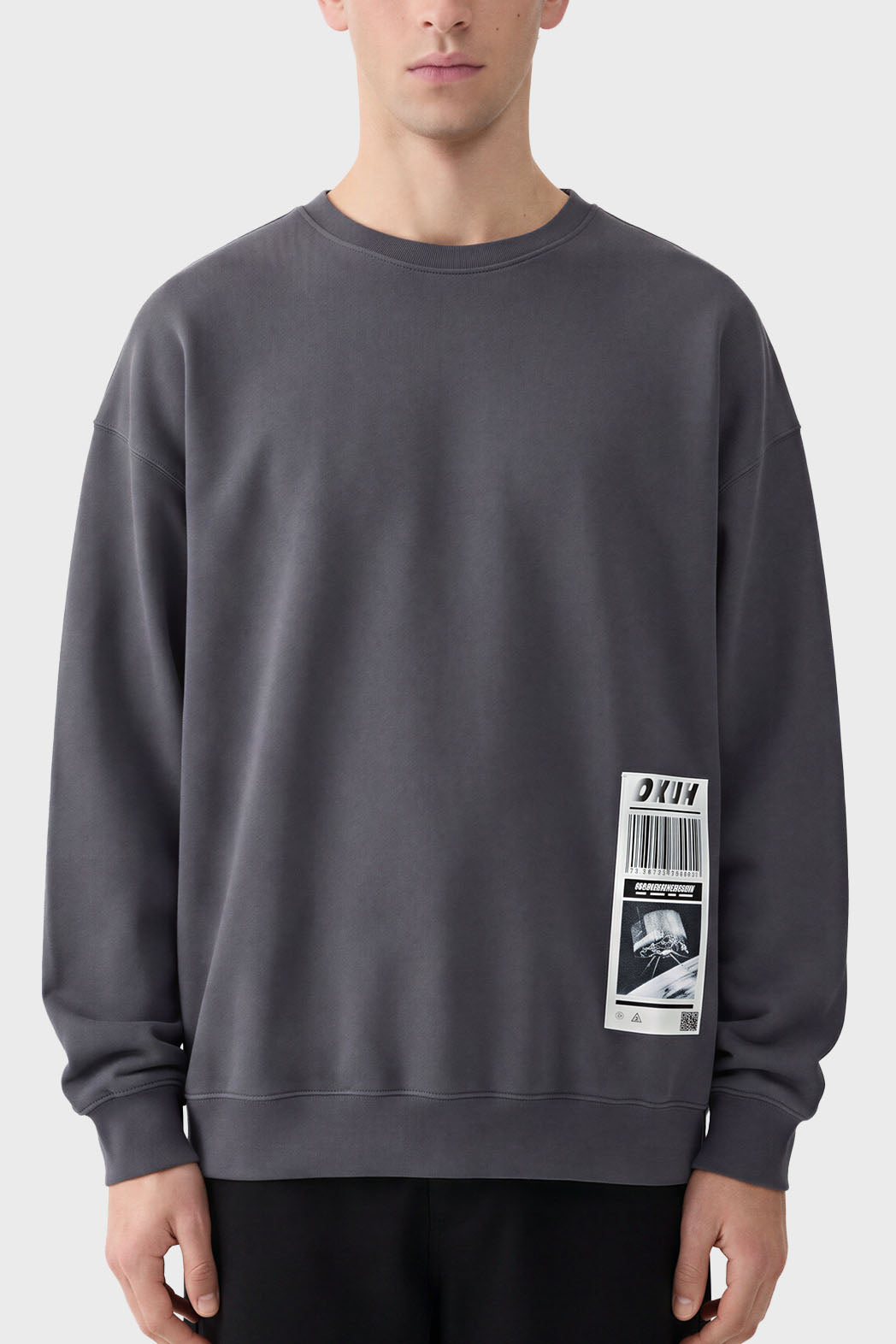 Code  Black washed Sweatshirt