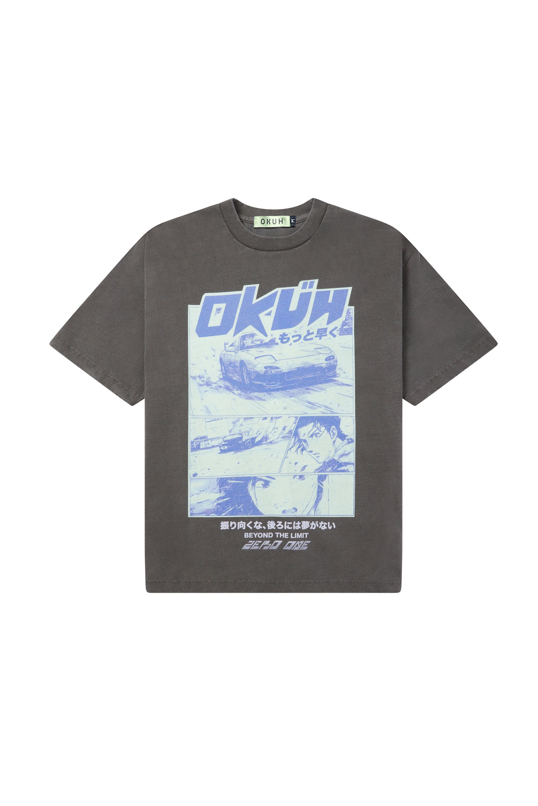 Okuh Hashiriya Black Acid Wash