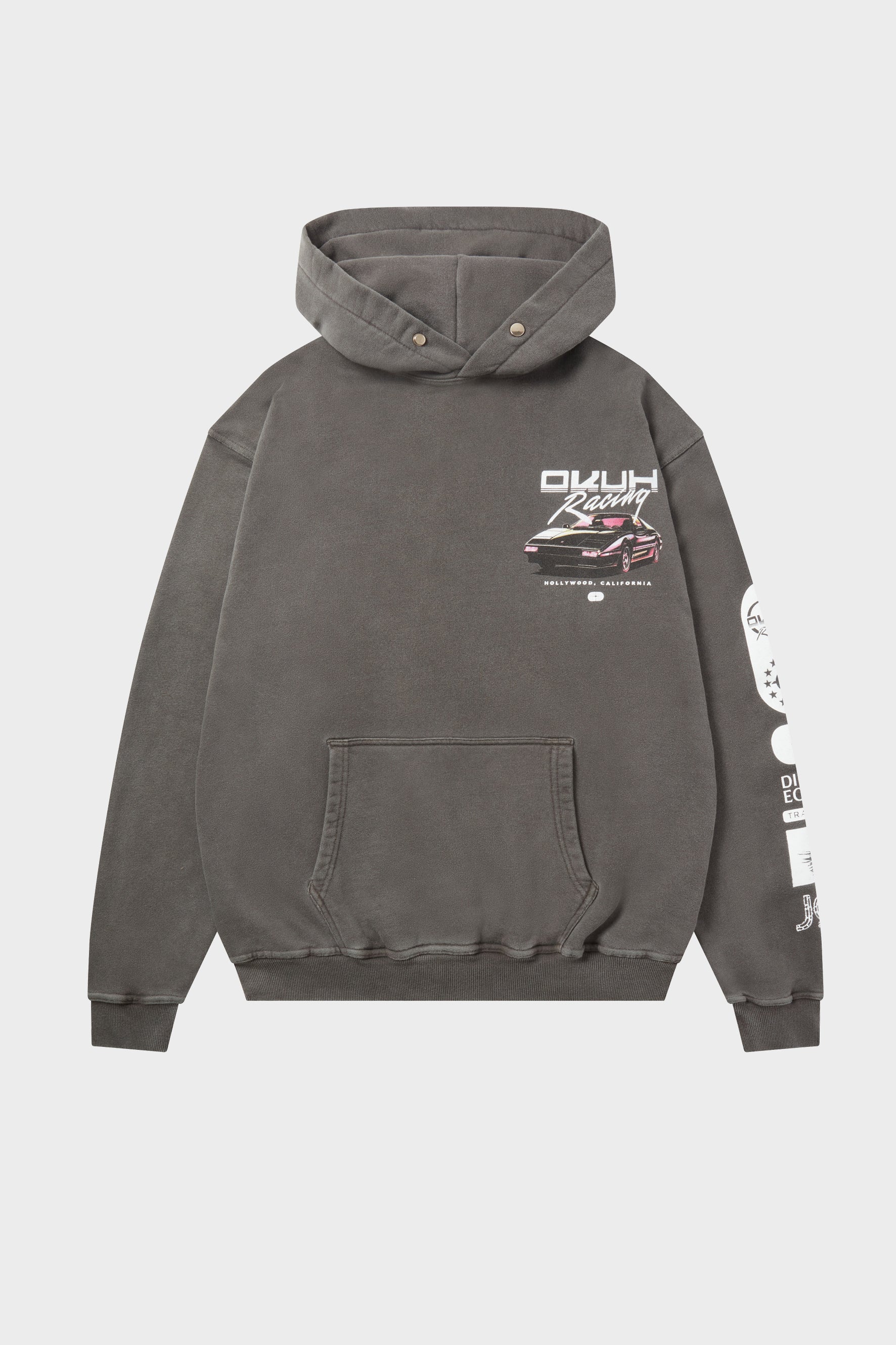Okuh Hollywood Midnight Black Acid Wash Hoodie – Okuh Studios