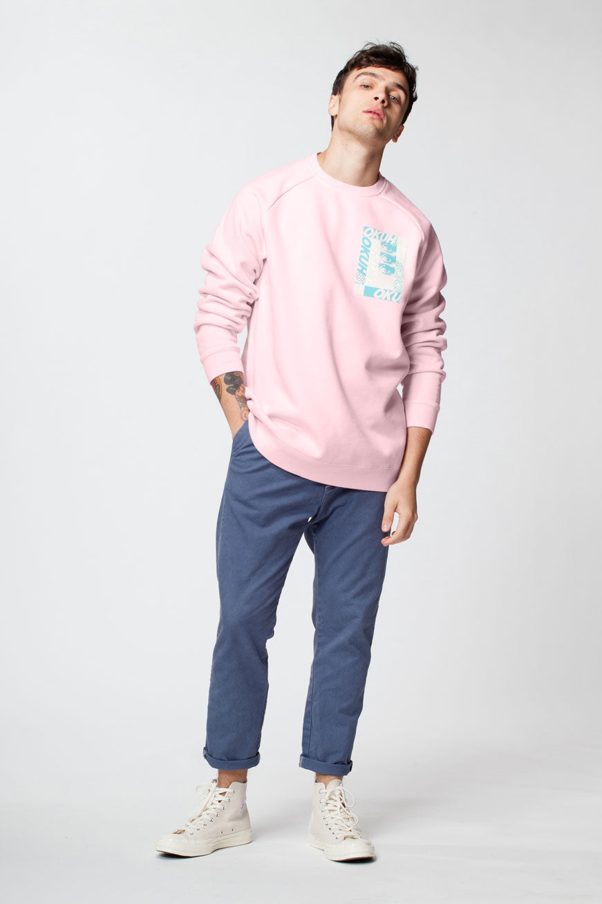 Pink Stratosphere Crew Sweatshirt - okuhstudios