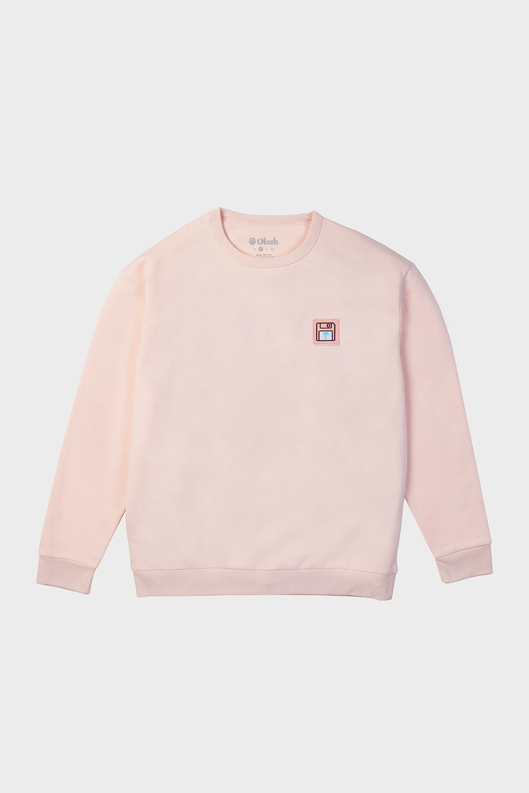 Pink Back Up Disc Sweatshirt - okuhstudios